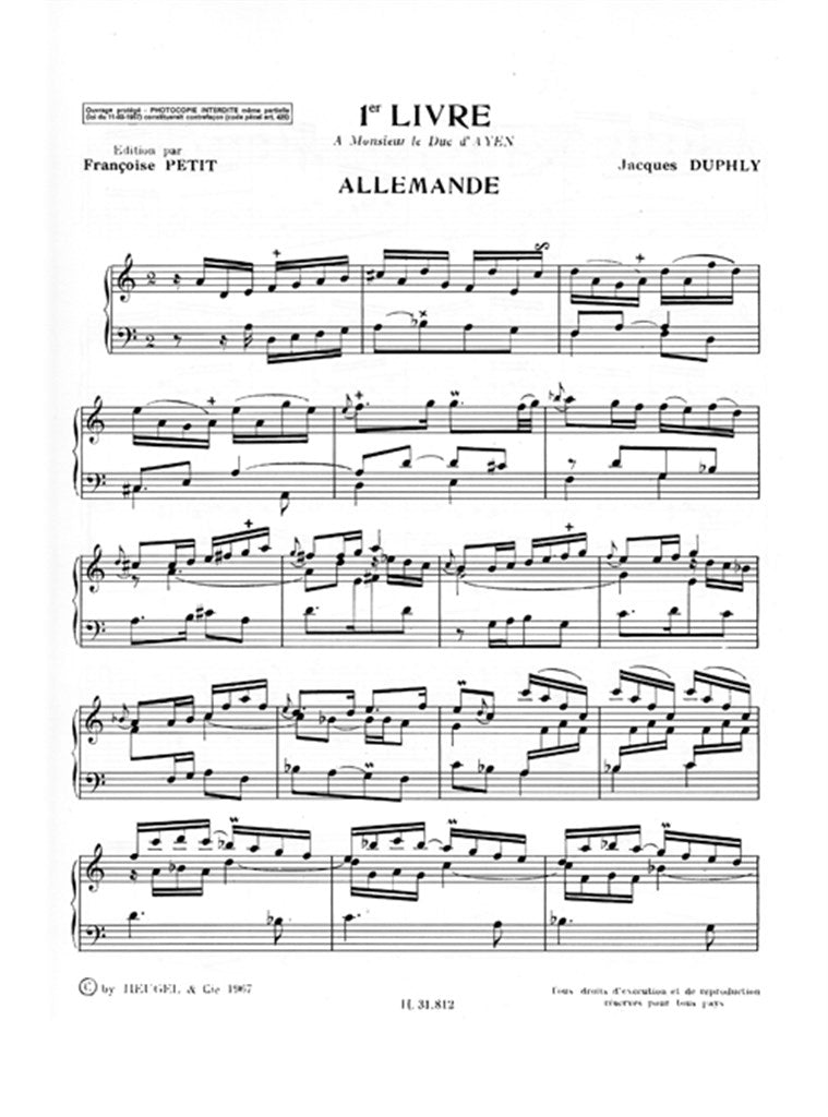 Pièces pour clavecin 1: Livres 1 & 2
