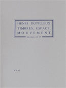 Timbres Espaces Mouvements Ou