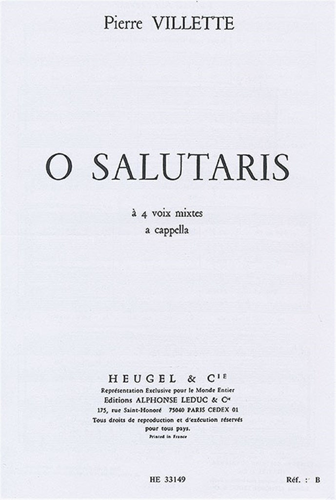 O Salutaris