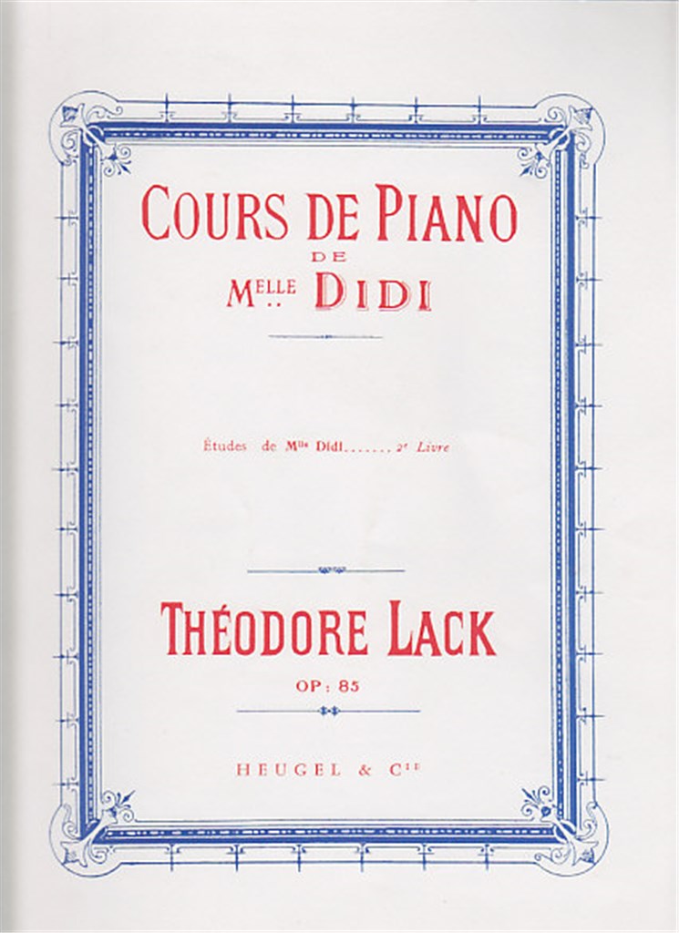 Cours de Piano de Mlle Didi Etudes Vol. 2 Piano