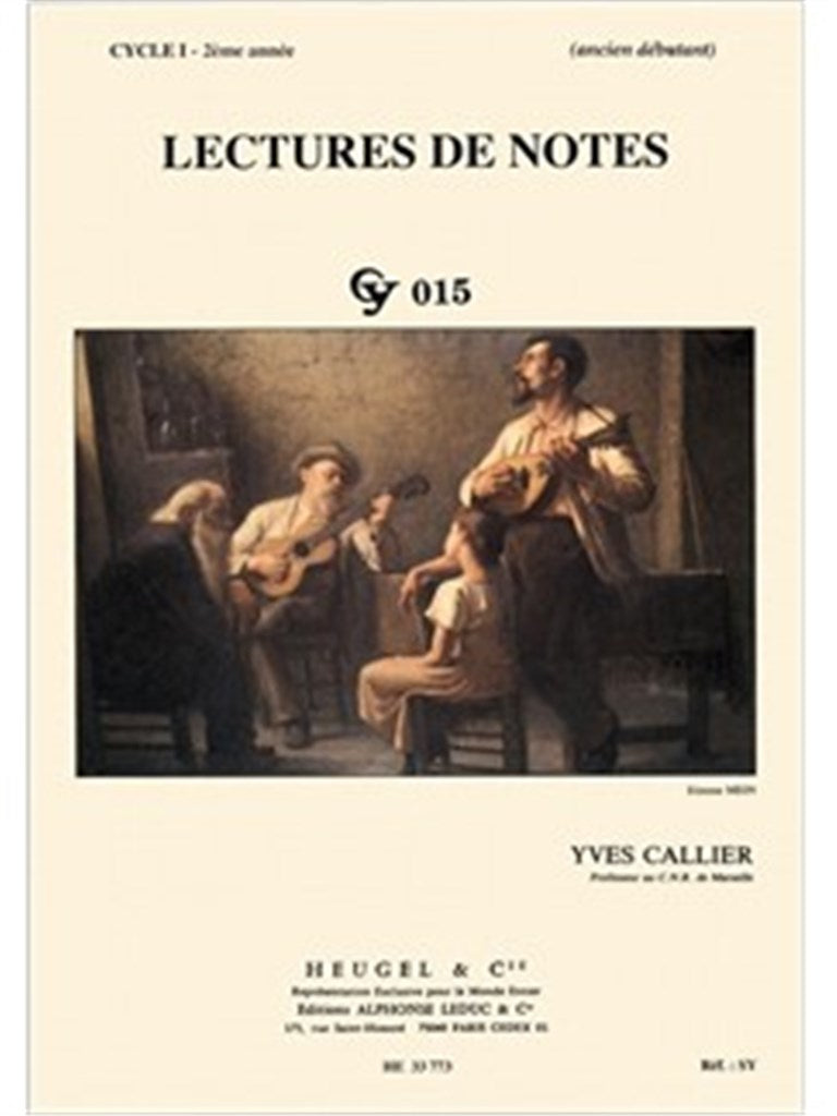 Lectures de Notes - Cy015