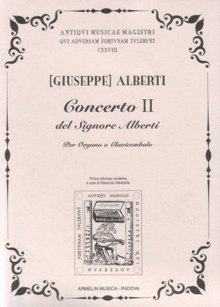 Concerto II del Sig. Alberti