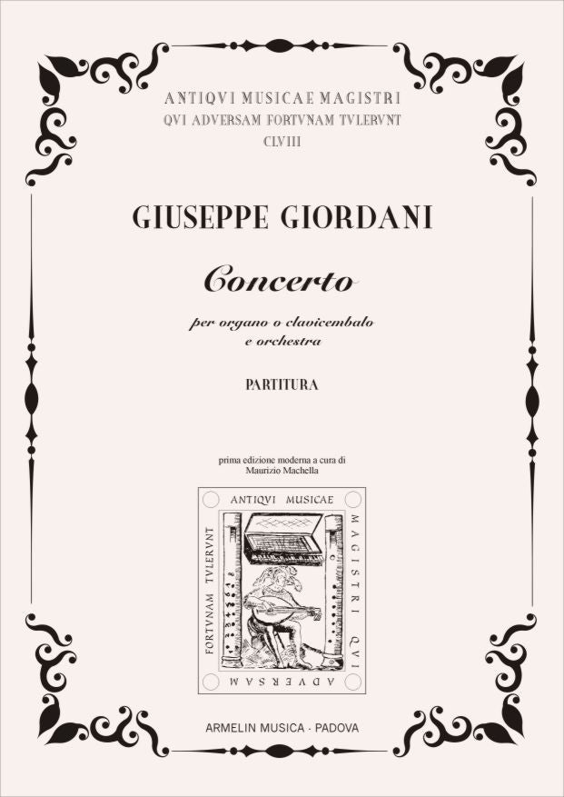 Concerto per organo o cembalo e orchestra [Score]