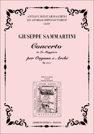 Concerto in La magg. per Organo e orch. op. 9 n. 1
