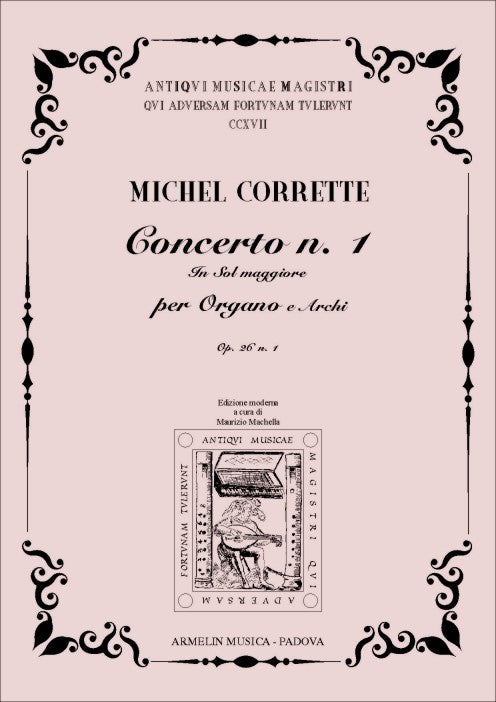 Concerto n. 1 per Organo obbl. e Archi, op. 26, no. 1 [Score and set of parts]