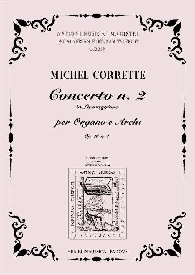 Concerto n. 2 per Organo obbl. e Archi, op. 26, no. 2 [Score and set of parts]