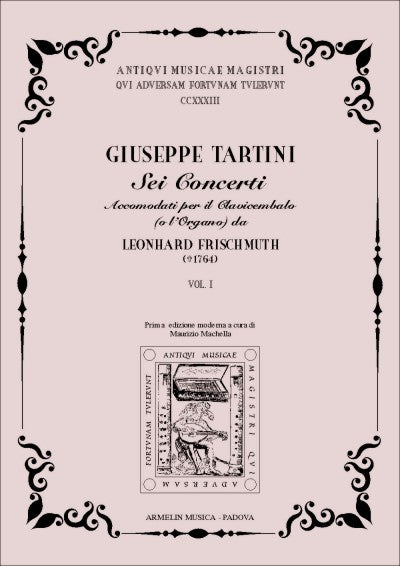 Sei Concerti del Sig. Tartini, op 4, vol. 1