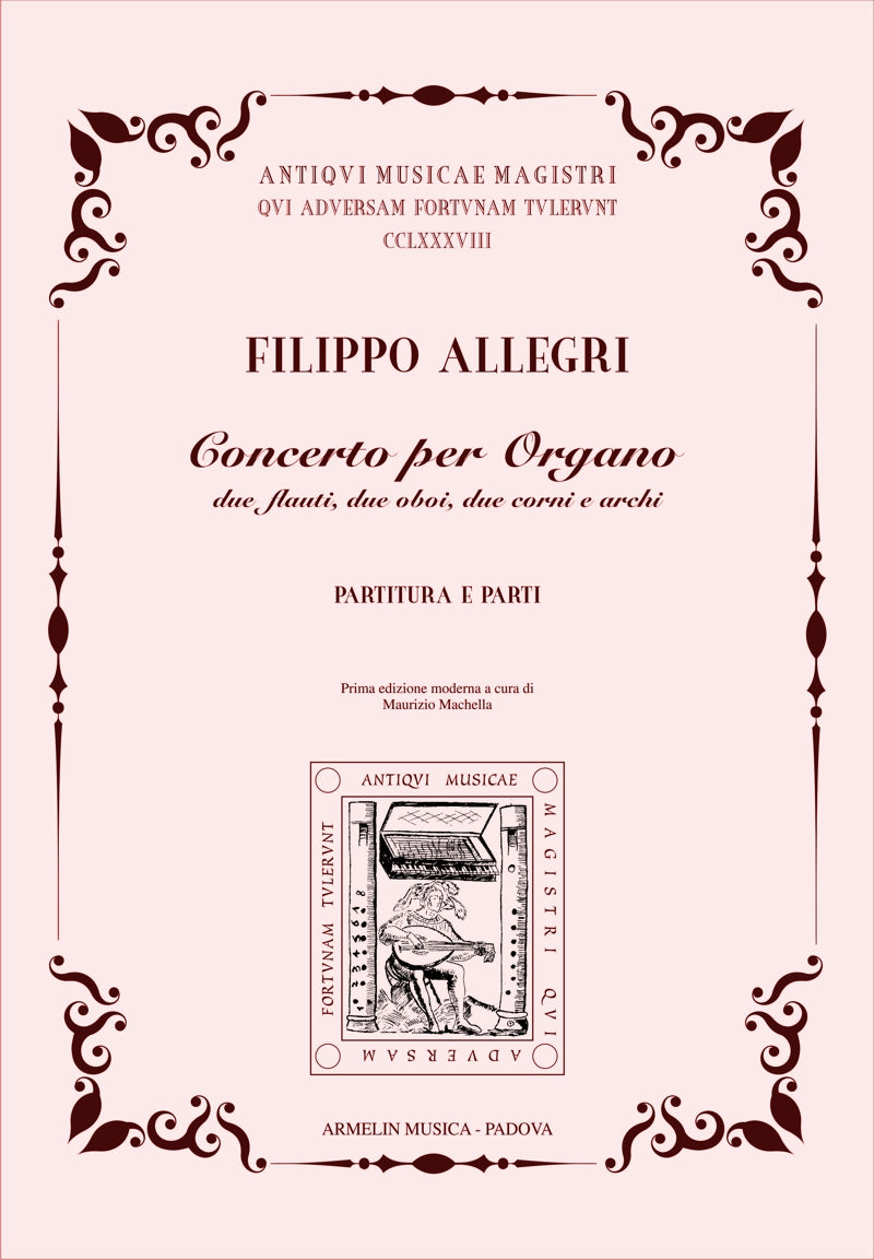 Concerto per Organo, Archi, 2 Oboi e 2 Corni [Score and parts]