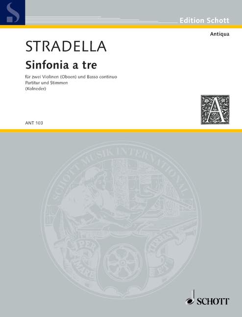 Sinfonia a tre (score and parts)