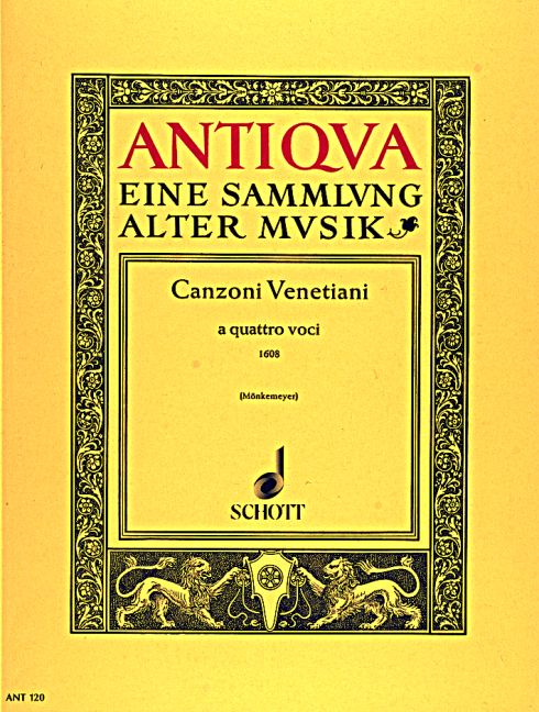 Venezianische Canzonen (score)