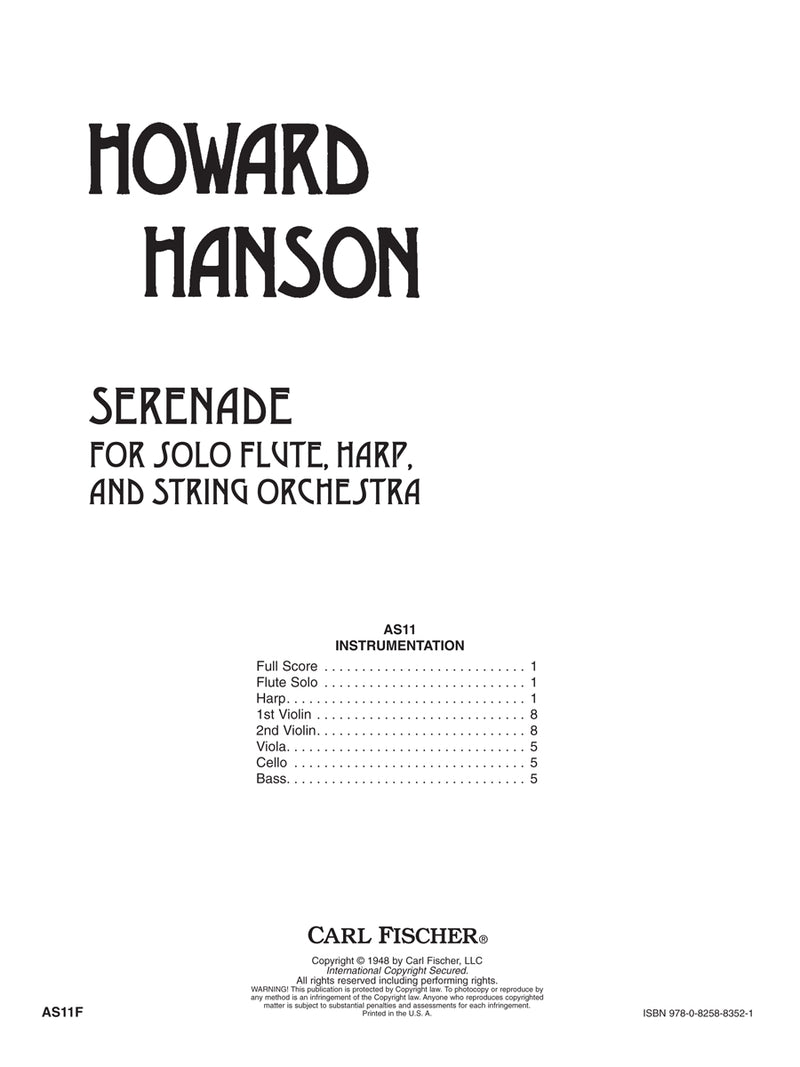 Serendae for Flute, Harp and Strings