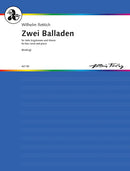 Zwei Balladen op. 38 c (low voice and piano)