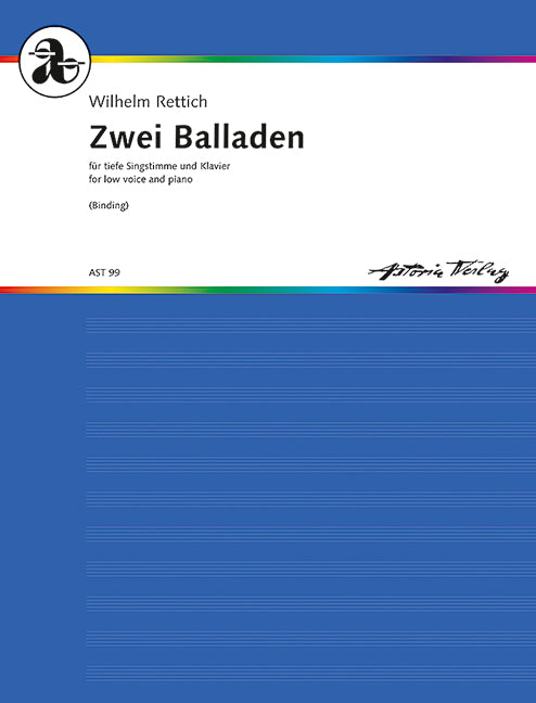 Zwei Balladen op. 38 c (low voice and piano)