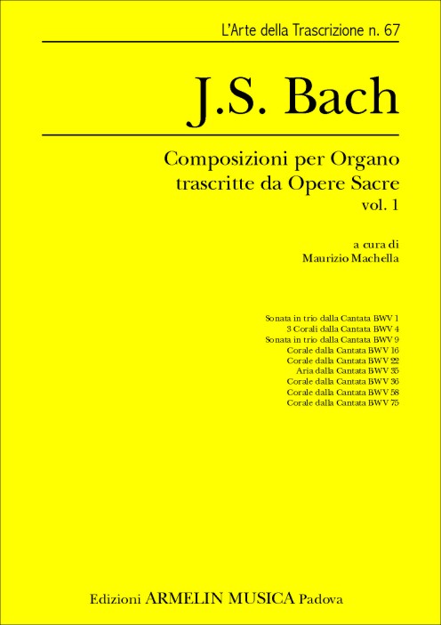 Composizioni per Organo trascritte da opere sacre, vol 1