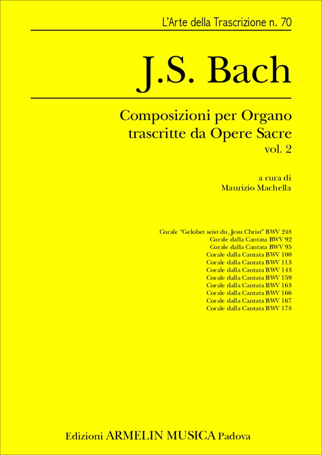 Composizioni per Organo trascritte da opere sacre, vol 2