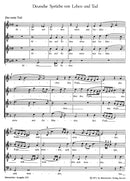 Deutsche Sprüche von Leben und Tod [choral score]
