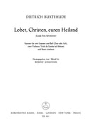 Lobet, Christen, euren Heiland = Lauda Sion Salvatorem, BuxWV 68 [score & parts]