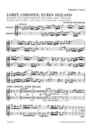 Lobet, Christen, euren Heiland = Lauda Sion Salvatorem, BuxWV 68 [violin 1/violin 2 part]