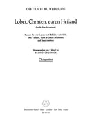 Lobet, Christen, euren Heiland = Lauda Sion Salvatorem, BuxWV 68 [合唱楽譜]