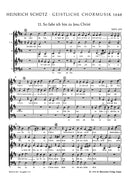 So fahr ich hin zu Jesu Christ SWV 379（Kamlah校訂） [合唱楽譜]