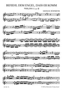 Befiehl dem Engel, dass er komm BuxWV 10 [violin 1/violin 2 part]