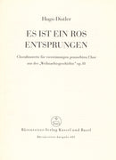 Es ist ein Ros entsprungen op. 10 (1933)