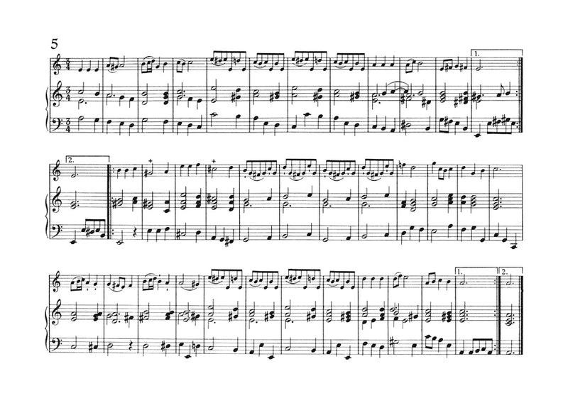 Selected Minuets for Descant Recorder (Violin, Flute, Viola da gamba) and Basso continuo TWV 34 [score, part(s)]