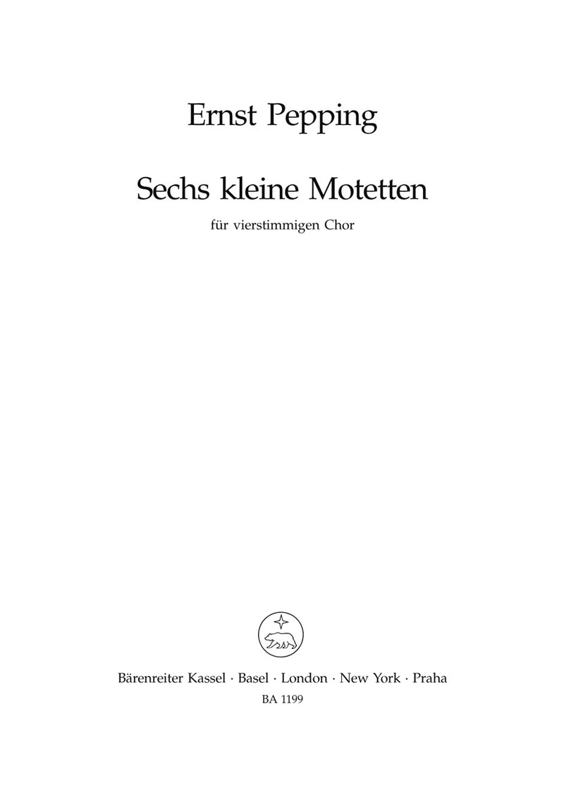 sechs kleine Motetten (1949)