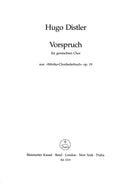 Vorspruch "Wer die Musik sich erkiest" op. 19