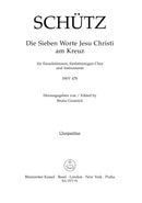 Die Sieben Worte Jesu Christi am Kreuz SWV 478 [合唱楽譜]