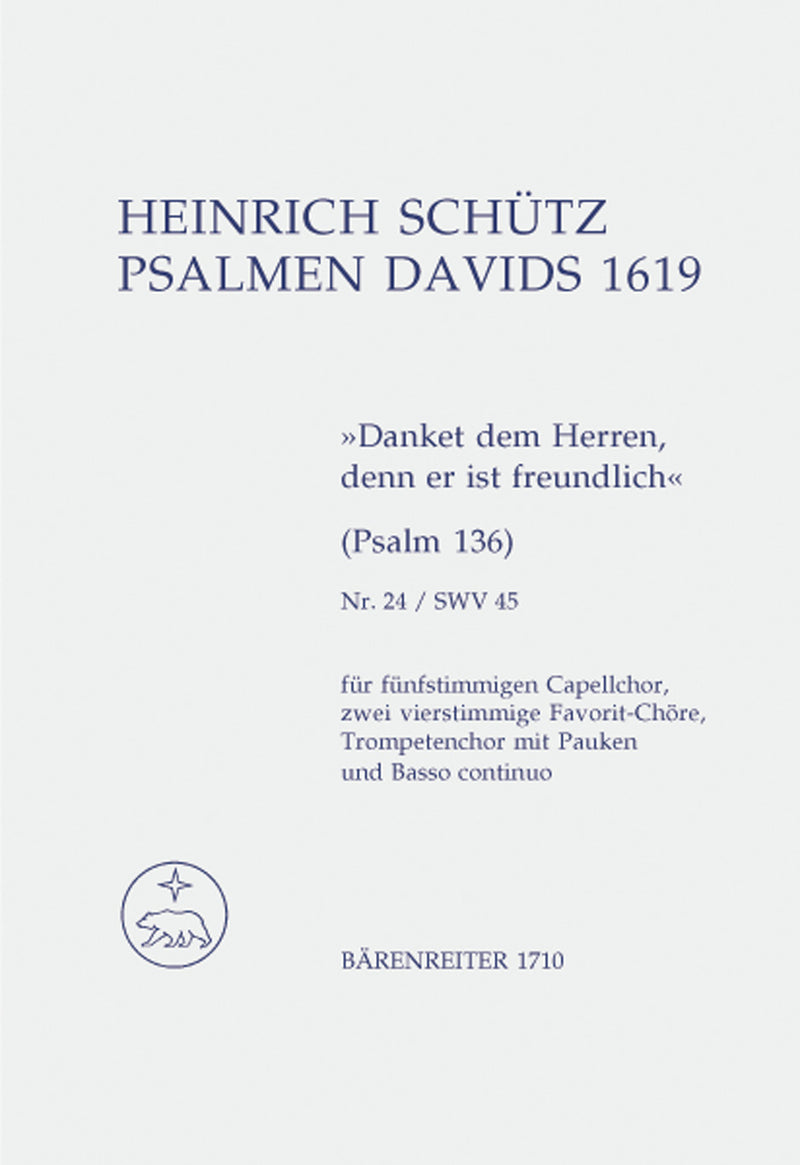 Danket dem Herren, denn er ist freundlich SWV 45 [score]