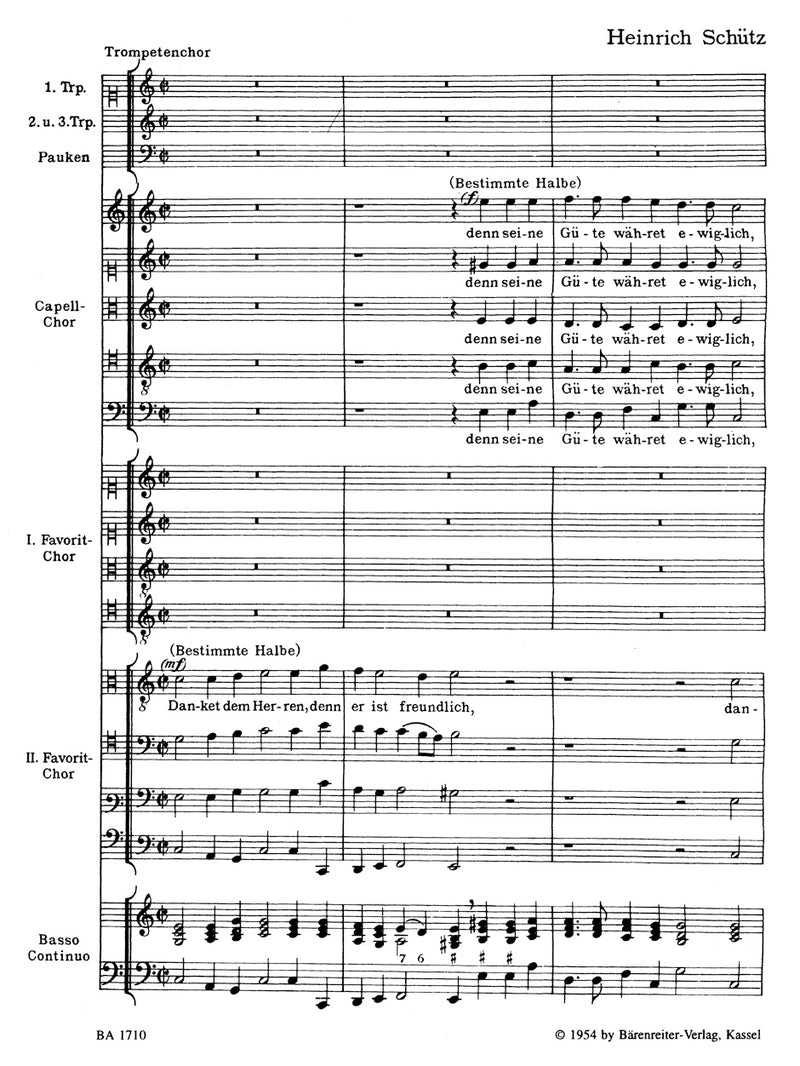 Danket dem Herren, denn er ist freundlich SWV 45 [score]