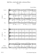 Ach Herr, straf mich nicht in deinem Zorn SWV 24 [full 合唱楽譜]