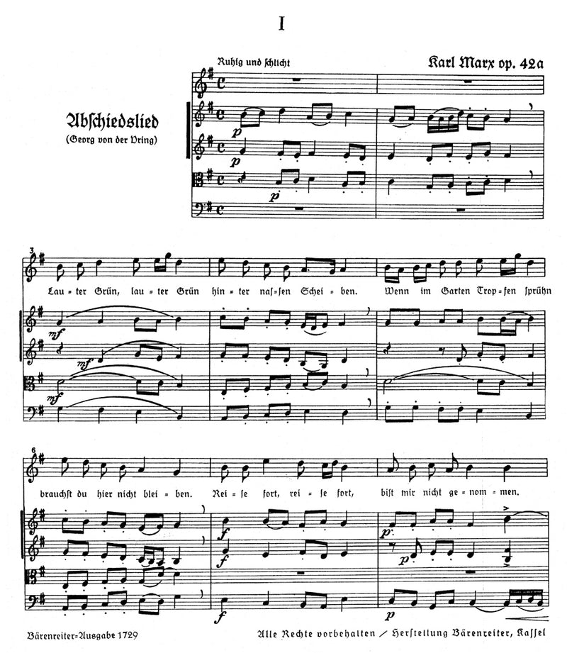 drei Liebeslieder