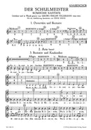Der Schulmeister [合唱楽譜]