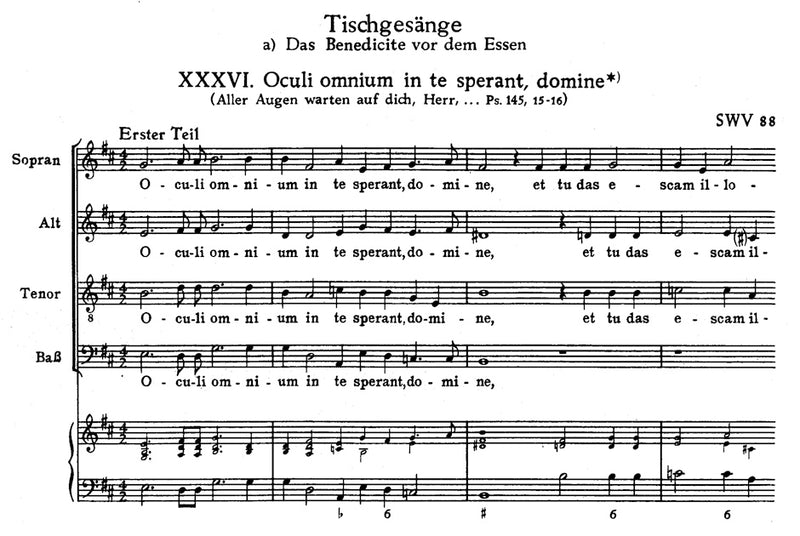 Tischgesänge SWV 88-93