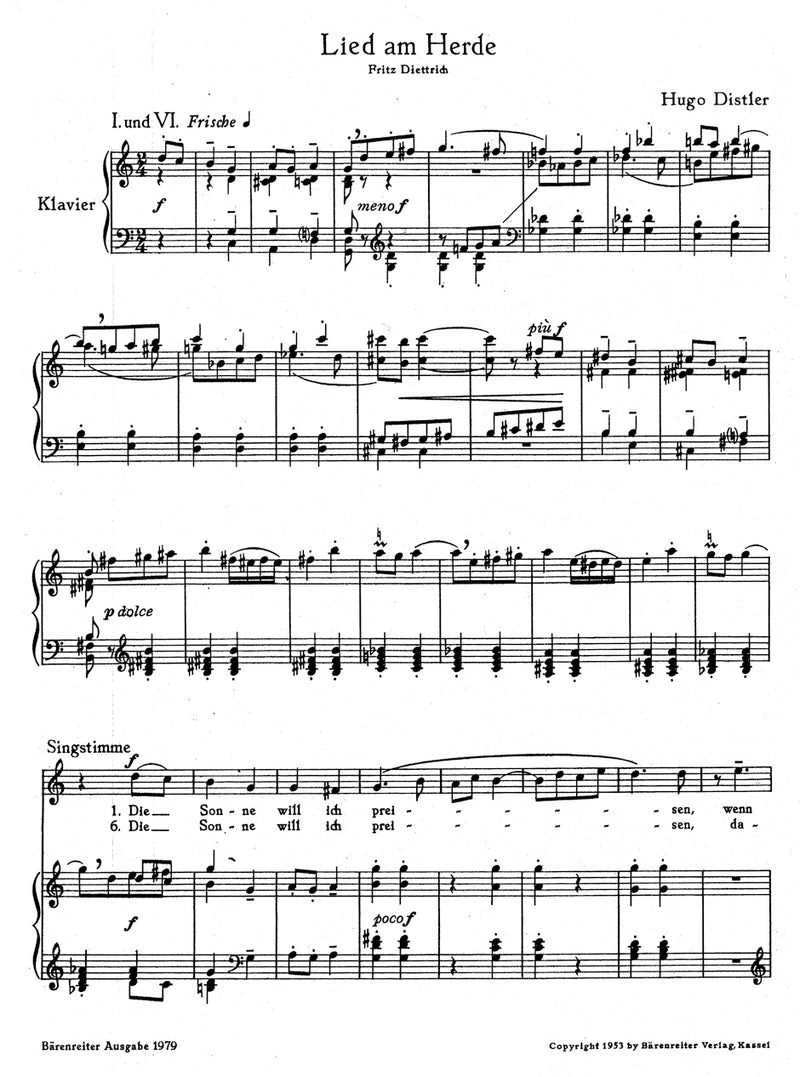Lied am Herde op. 21/1 (1941)