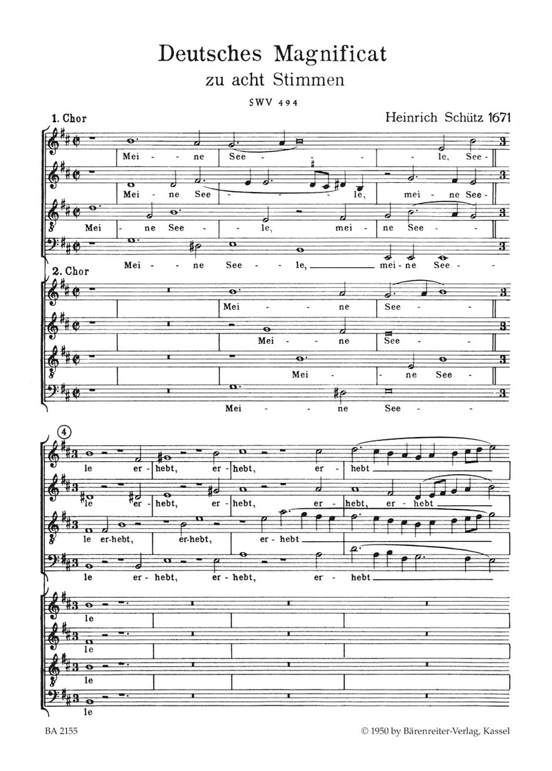 Deutsches Magnificat SWV 494