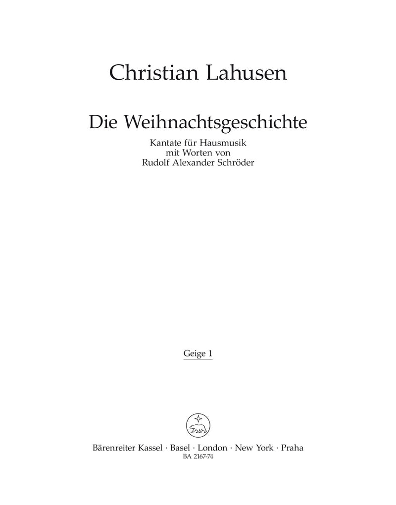 Die Weihnachtsgeschichte [violin 1 part]