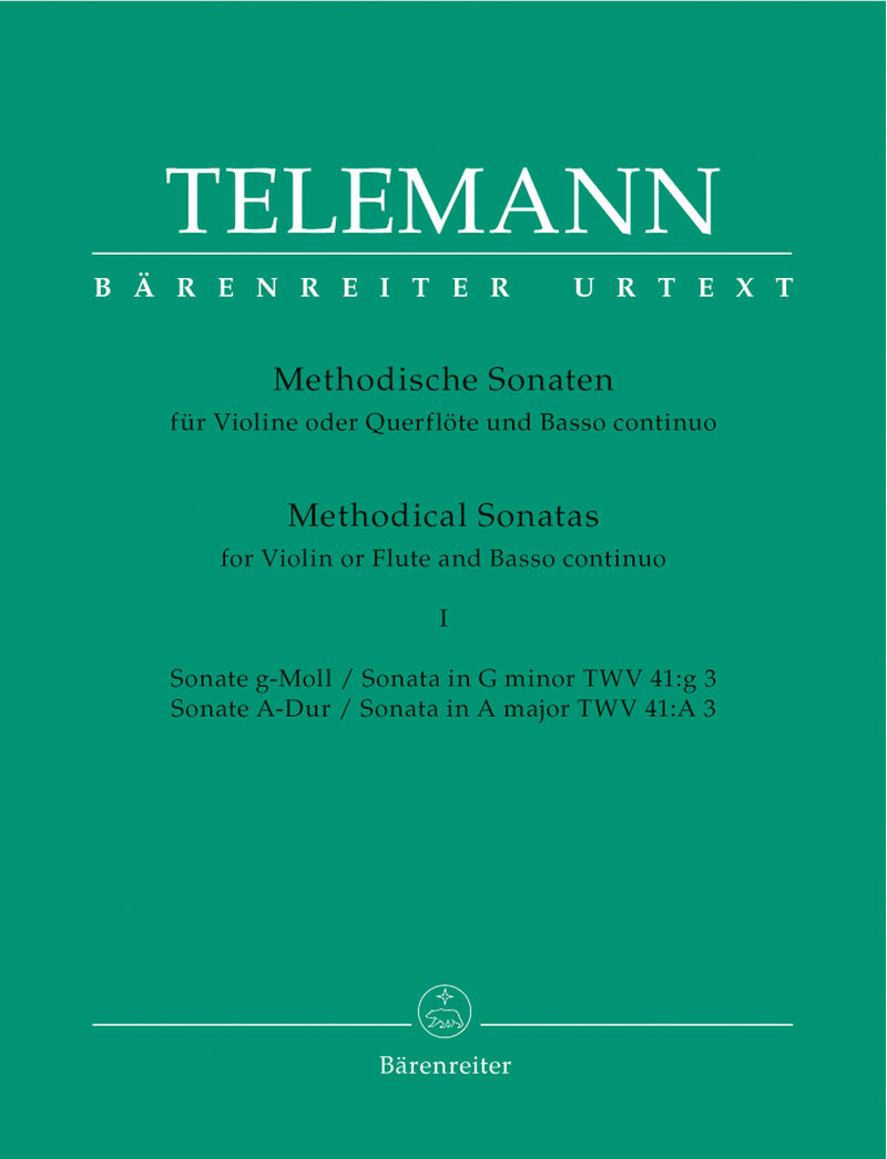 Twelve Methodical Sonatas for Violin (Flute) and Bc (Volume 1) [score, part(s)]