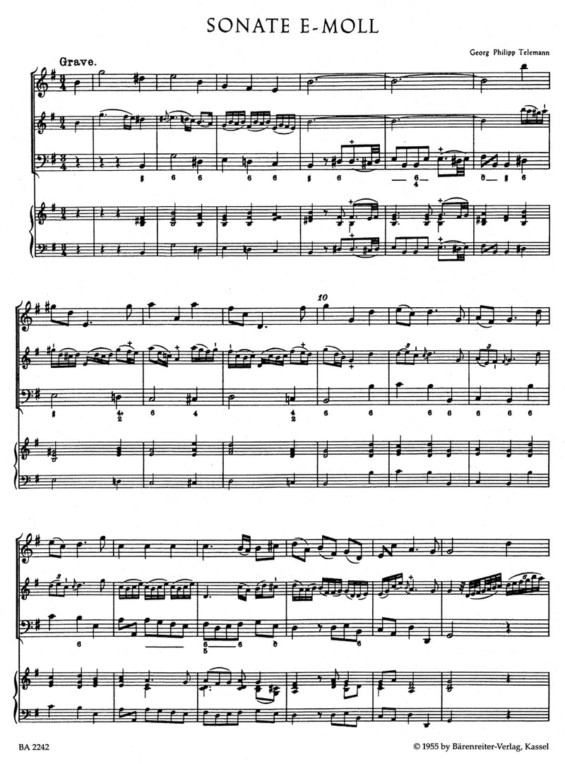 Twelve Methodical Sonatas for Violin (Flute) and Bc (Volume 2) [score, part(s)]