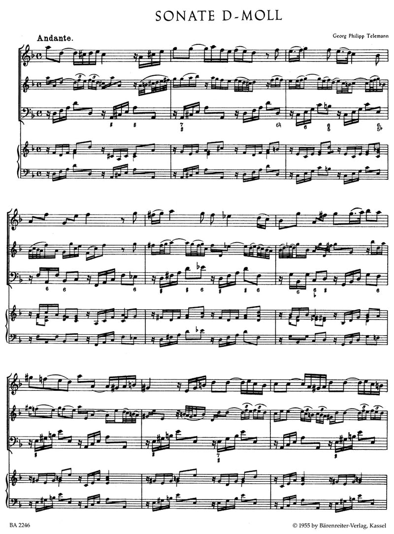Twelve Methodical Sonatas for Violin (Flute) and Bc (Volume 6) [score, part(s)]