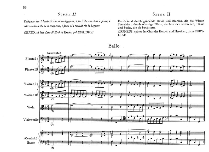 Orphée et Euridice (Vienna version 1762) [complete edition, score]