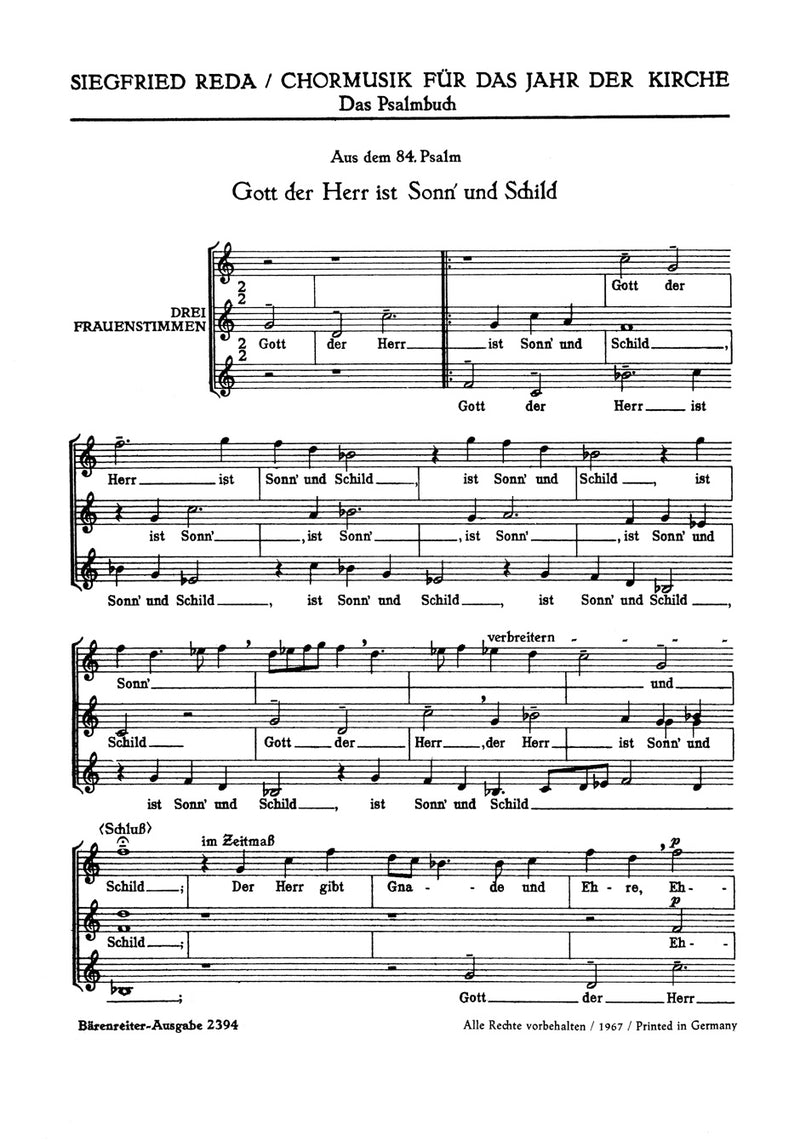 Drei Psalmen für Mixed Choir