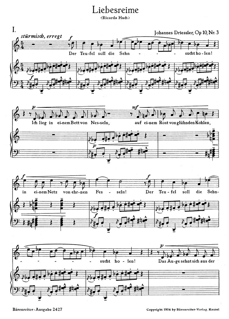 Liebesreime op. 10/3