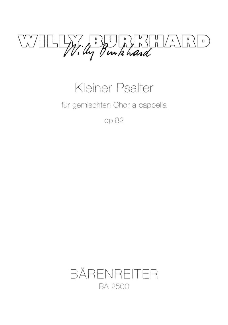 Kleiner Psalter für Mixed Choir a cappella op. 82 (1950)