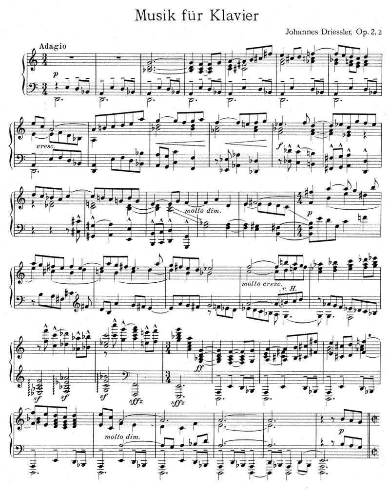 Musik für Klavier op. 2/2 (1948)