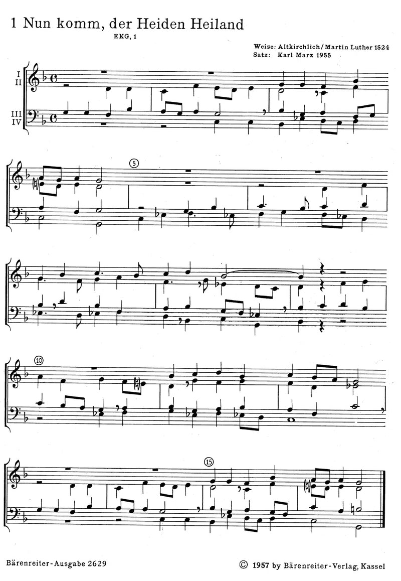 Bläser-Intraden zum Wochenlied (1951/1955) [Wind score]