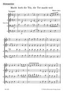 Macht hoch die Tür, die Tor macht weit [wind score]