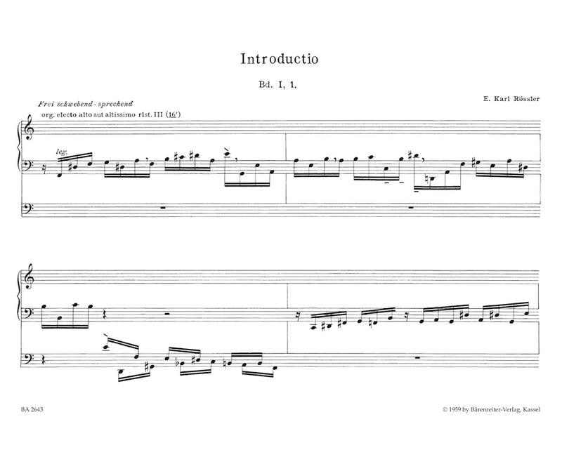 Introductio für Orgel (1959)